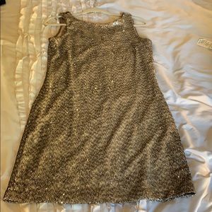 Champagne sparkly dress
